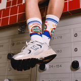 Roller Coaster Athletic Sock