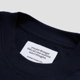 Brewing Anxie-Tea Oversized Tee - Space Blue