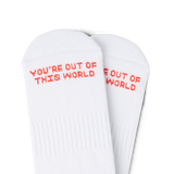 Rocket Ship Athletic Sock