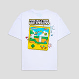 Fuze Tea Game of Life Oversized Tee - White