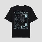 Social Hangover Oversized Tee - Black