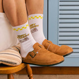 Happy Homebody Ribbed Crew Sock